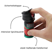 Criminal Identifier - Rotes Farb-Gel-Spray 40 ml Jet Man