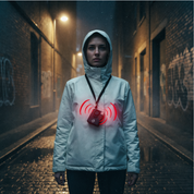 Mobilalarm - Schutzalarm mit 3 Funktionen (Schwarz)