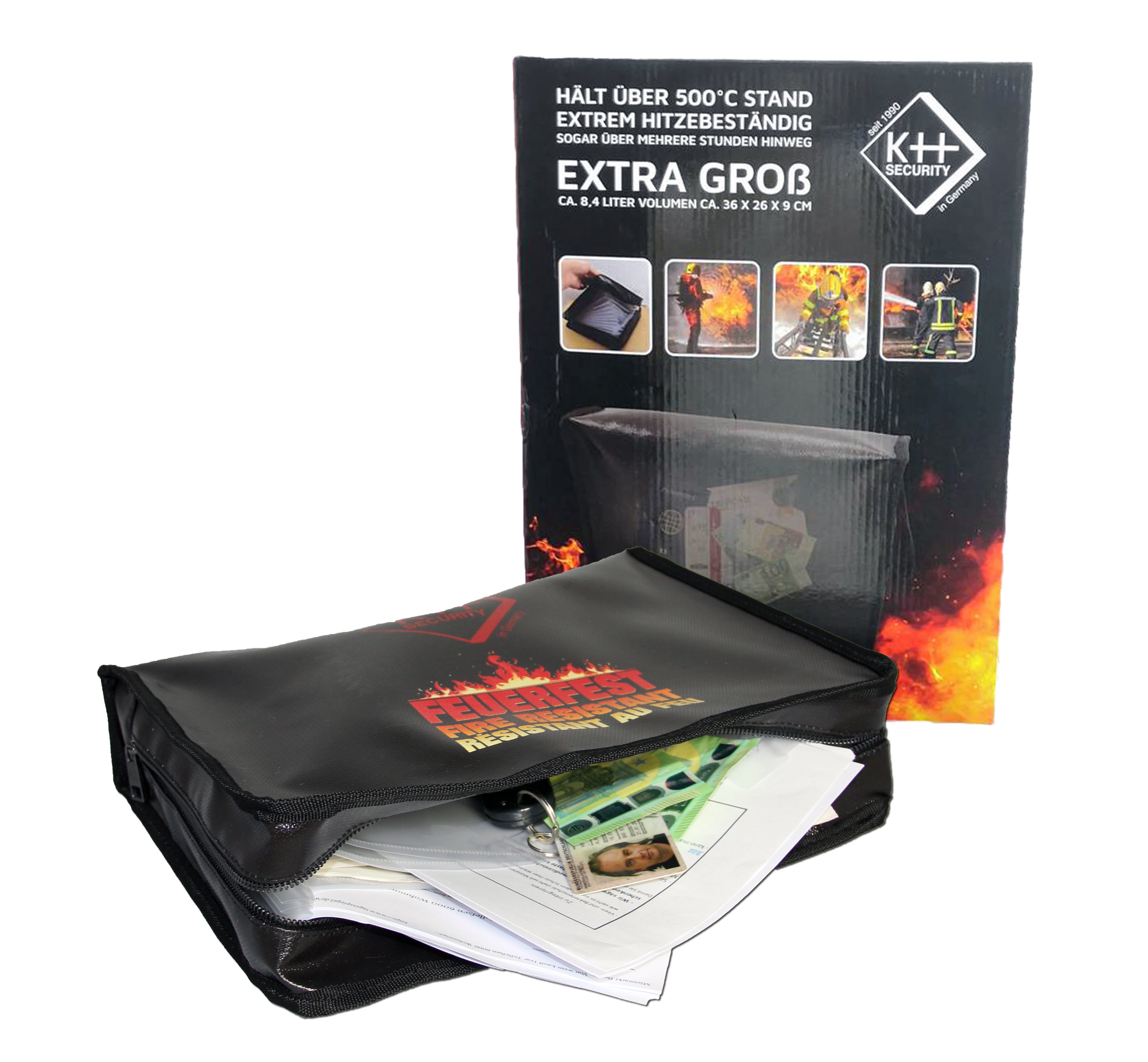 KH-Security Dokumententasche XXL, 8,4 Liter – Originalprodukt