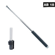Teleskopschlagstock mit PVC Griff und Profi-Holster