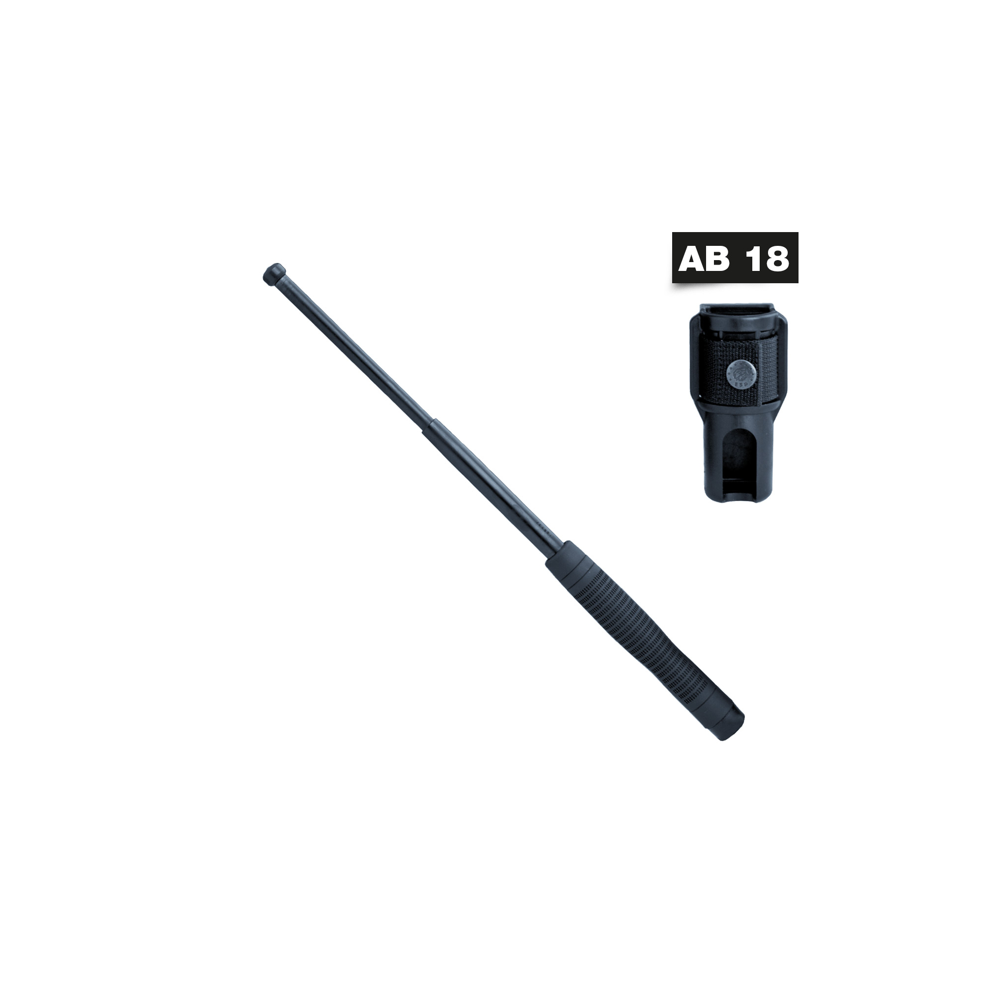 Gehärteter Teleskopschlagstock 18 Zoll mit ergonomischer Griff