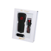 Geschenkbox: Alarm-Taschenlampe schwarz + Pfefferspray Jet Protect