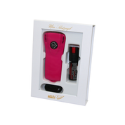 Geschenkbox: Alarm-Taschenlampe magenta + Pfefferspay Jet Protect